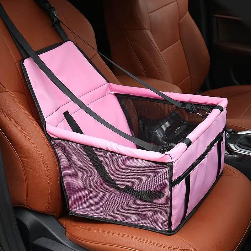 Pet Car Seat, Adjustable Pet Car Seat with Safety Leash, Pet Carrier for Small Dogs & Cats, Car Travel Accessories for Pet Owners