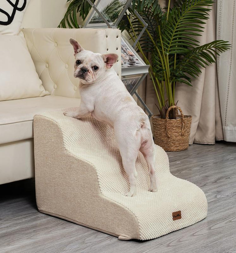 Made4Pets Dog Stairs and Ramp for Bed 3-5 Step Non-Slip Pet Stairs Suitable for High Bed Climbing Universal Design for Dogs and Cats Outdoorfun - Home