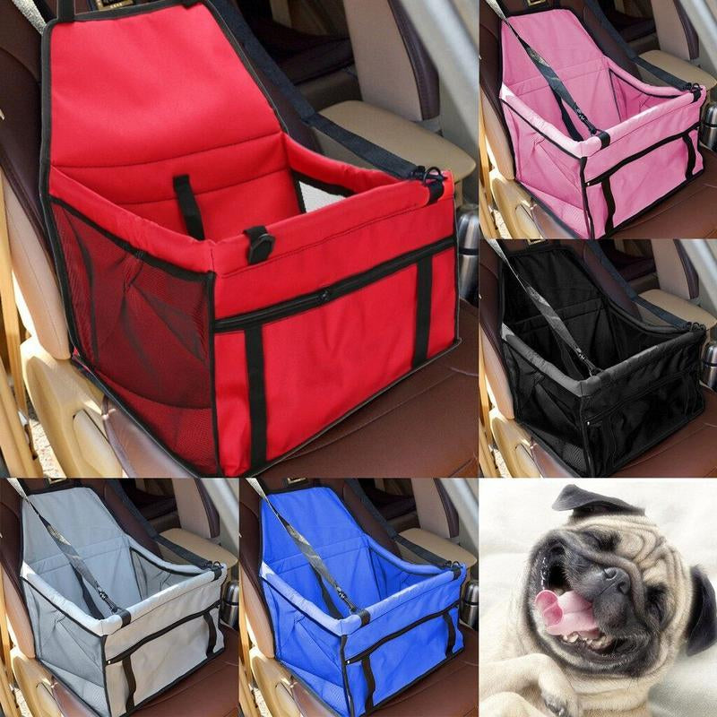 Pet Car Seat, Adjustable Pet Car Seat with Safety Leash, Pet Carrier for Small Dogs & Cats, Car Travel Accessories for Pet Owners