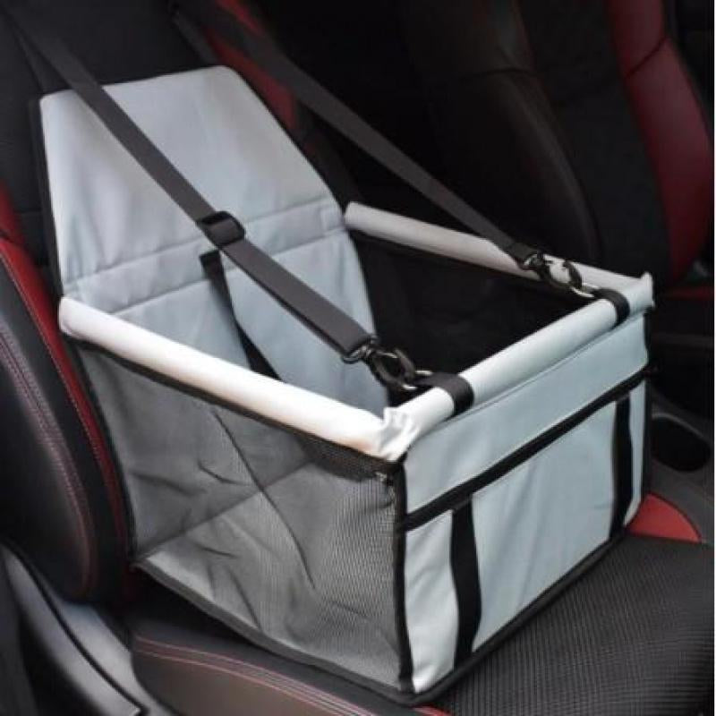 Pet Car Seat, Adjustable Pet Car Seat with Safety Leash, Pet Carrier for Small Dogs & Cats, Car Travel Accessories for Pet Owners